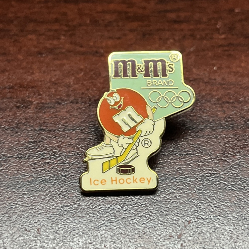 Olympic Winter Games 1992 Albertville M&M's Ice Hockey Event Lapel Pin